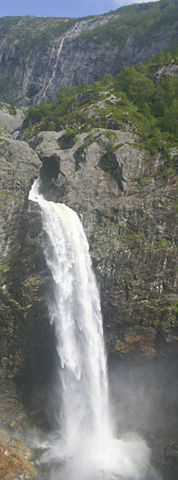 Manafossen waterfall near Stavanger Norway